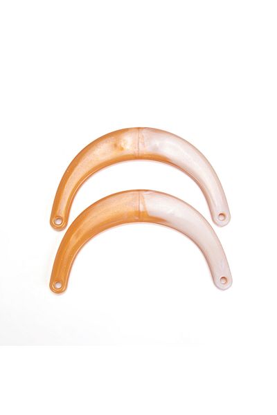 Sultan Acrylic C Model Bag, Beige Color 2 Handles