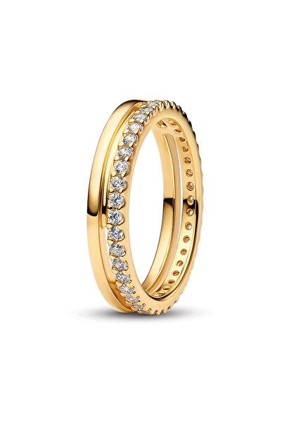 Pandora Çift Şeritli Yüzük