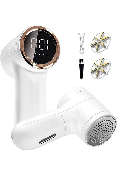 COOYA Fabric Shaver,Lint Remover,5-speed Rechargeable Pilling Hairball Trimmer with LED Display