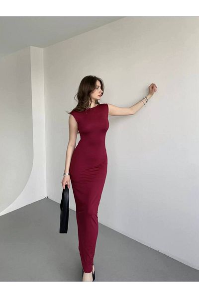 ELBEY Rochie lungă decoltată la spate