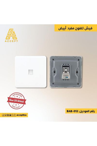 ACCEPT TL phone plug in white