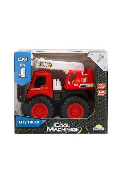 Sunman Friction City Vehicle 47132 Red Crane