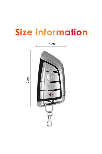 3XR Universal Remote Keyless Entry System with Central Locking, Trunk Release & Remote Car Locator