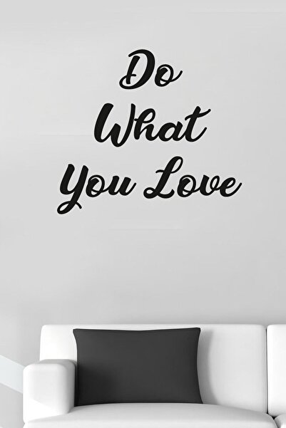 MIGNATIS Autocolant negru cu citat "Do What You Love" 60x53 cm