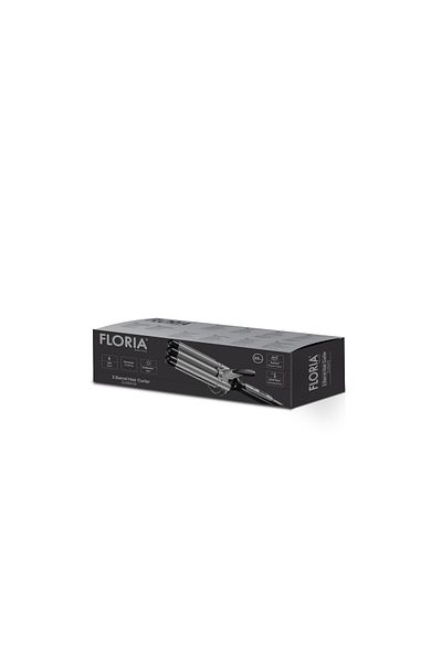 Floria Ondulator de par Floria ZLN9419 cu 3 elementi, temperatura maxima de 200 grade, 98W, Negru