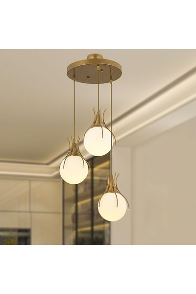 Apliqa Lustra HubRom, TERRA 3759-03-FR 45x85 cm 3xE27-60W Antiq