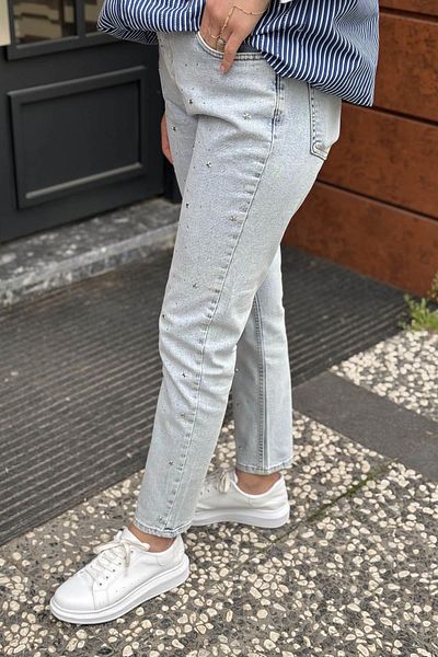 Moodbasic Pantaloni Mb20.93 Ice Blue