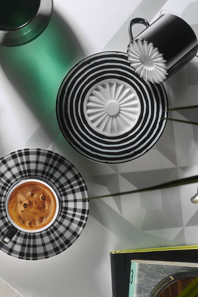 Kütahya Porselen Pilea 4-Piece Coffee Set for 2 People 12226
