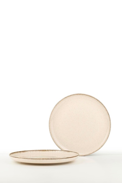 Kütahya Porselen Placă Moderna Plată 24 Cm Scorțișoară - 2 Bucăți