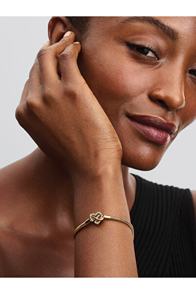 Pandora Sonsuz Kalp Klipsli Yılan Zincir Bileklik