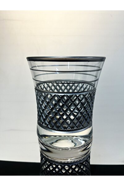 DECOSTYLE 6 قطع من زجاج البولو الذهبي غير اللامع للمشروبات الغازية والماء مع الديكور