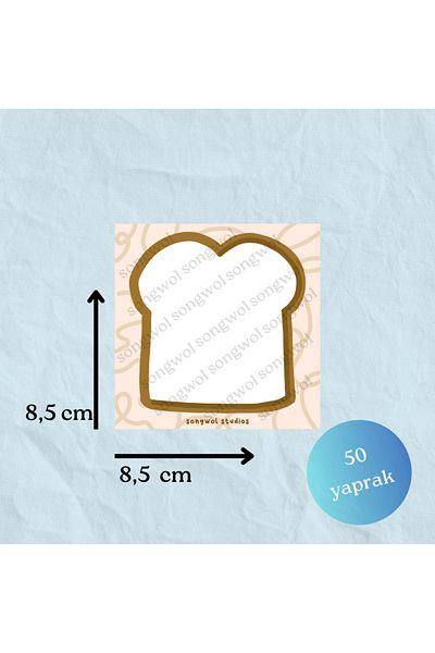 Songwol Studios Toast Bread Memo Pad, Memopad, Notepad
