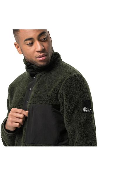 Jack Wolfskin Ανδρικό μπουφάν Pank Snap Fleece-1710601atq