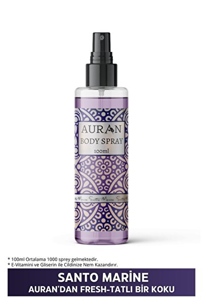 AURAN Santo Marine Parfümlü Kadın Vücut Spreyi Santo Marine Body Mist Spray 100ml