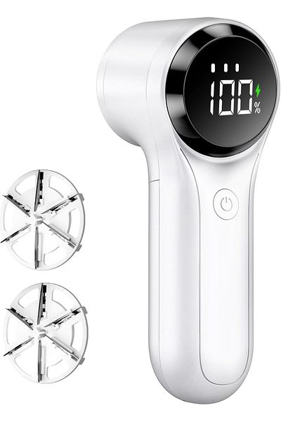 COOYA Fabric Shaver,Electric Rechargeable Lint Remover,to Remove Pilling,6-blade,3-speed with LED Display