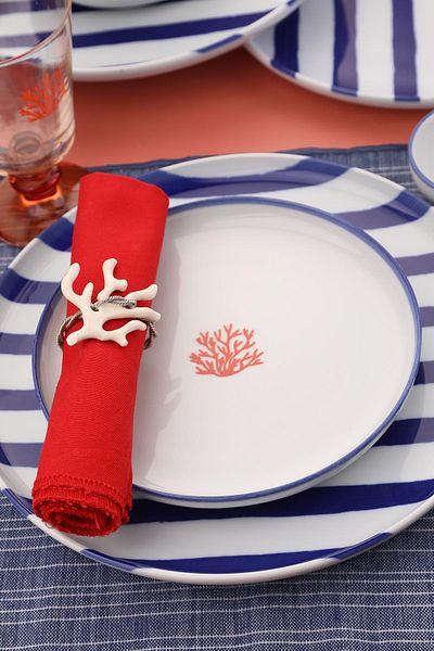 Kütahya Porselen Farfurie Plata Moderna 19 Cm Coral Paradise - Set 4 Piese
