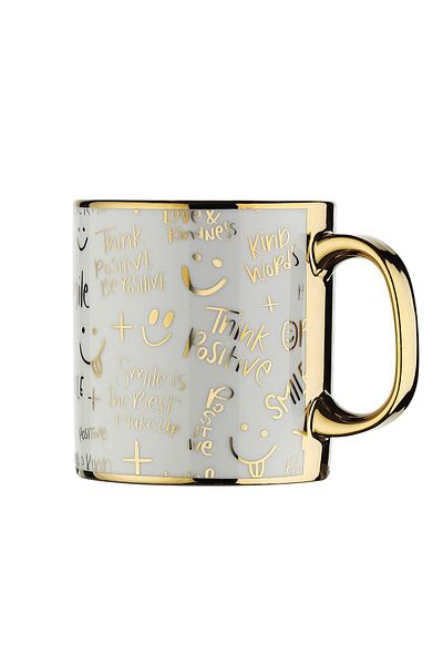 Kütahya Porselen International Gold Plated Mug Cup 12274