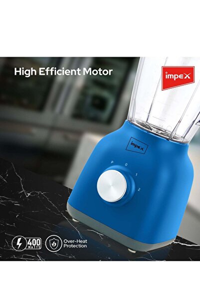 İMPEX Blender Mixer Grinder Bl 3503 - Mincer Mills Pulse Rotation 2 Speed & Heat Protection 1.5l 400w
