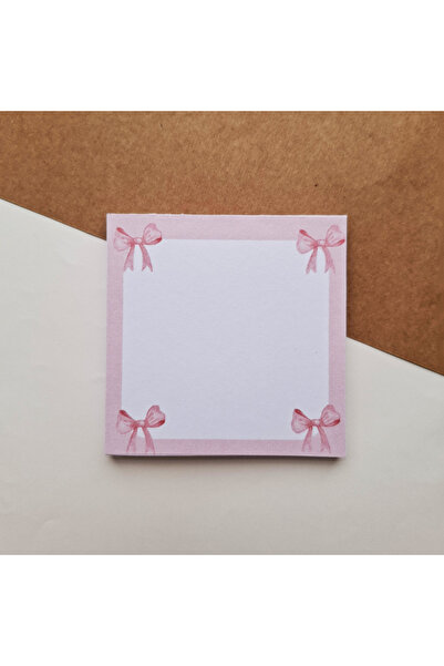 Songwol Studios Coquette, Koket, Pink Ribbon Memo Pad, Memopad, Notepad