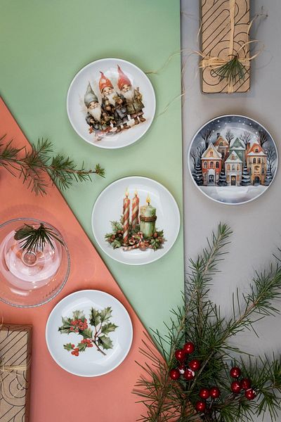Kütahya Porselen Festive 4 Piece 10 Cm Plate