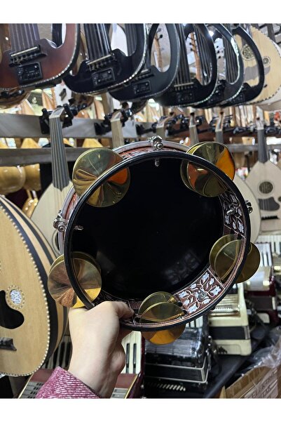 Rhytym Percussion ZİLLİ TEF - SİYAH MİTELLO FİLMLİ KOD 8307