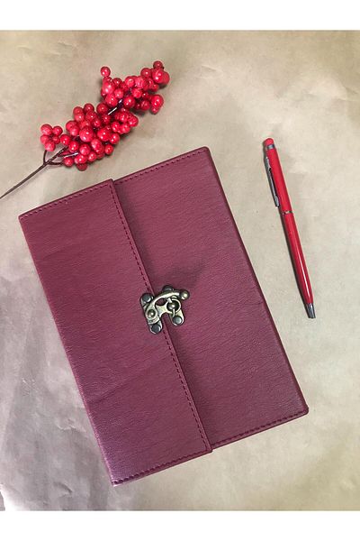 Adalinhome Atakids Lizy Vintage Leather Gift, Vip Notebook and Pen Set