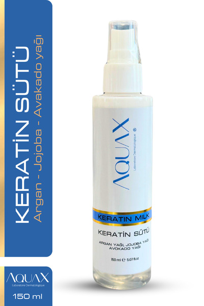 AquaX Yoğun Saç Bakım Keratin Sütü 150 ml - Saçları Besler Ve Canlandırır, Yu...