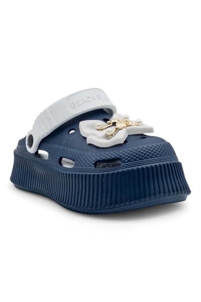 Rooster High Sole Bow Women's Croos Slippers