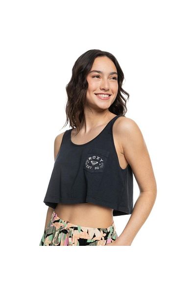 Roxy تي شيرت نسائي صيفي قصير-erjzt05702