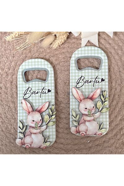 Ege ajans Baby Gift Opener Magnet with 10 Wooden Embossing Figures