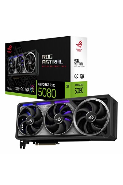 ASUS ROG Astral GeForce RTX 5080 OC 16GB GDDR7 256Bit HDMI/DP Ekran Kartı