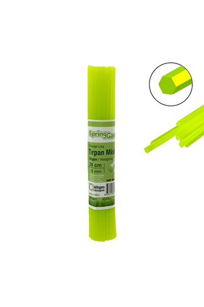 SPRING GARDEN Motorlu Tırpan Misinası 4.0 mm 28 cm Altıgen Çubuk - 85 Adet