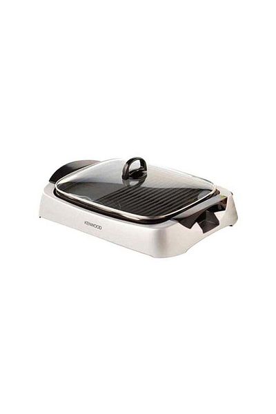 Kenwood Health Grill, Glass Lid, Variable Temperature Control, Drip Tray, Oil Draining ,2000 W