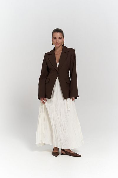 MAİ COLLECTİON Hnědé sako Lecco Slim Fit