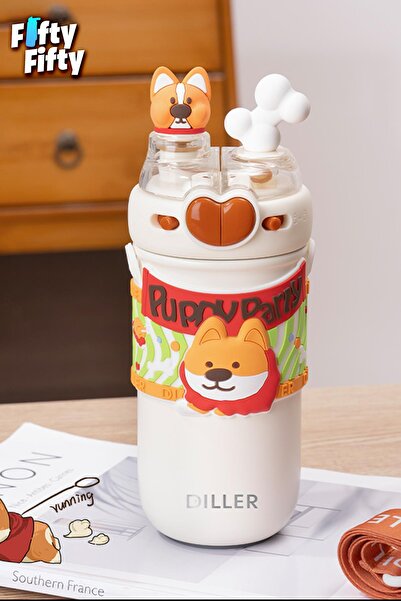 Vagonlife 520 ml Diller Thermos Single Lid Double Use男孩