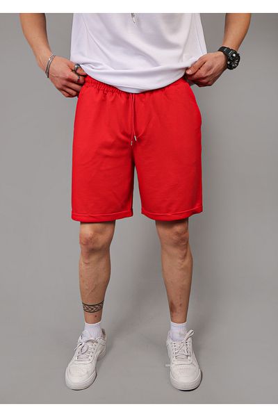 EydaMoon Unisex χτενισμένο βαμβακερό κανονικό 100% οργανικό βαμβάκι καλοκαιρινό σορτς με τσέπες