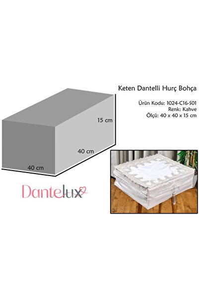 Dantelux Keten Dantelli Hurç Bohça
