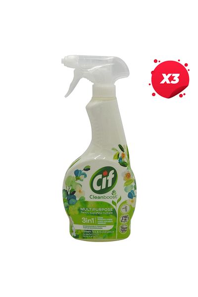 Cif X3 - CIF MULTISURFACE SOLUTION 500ML GREEN TEA