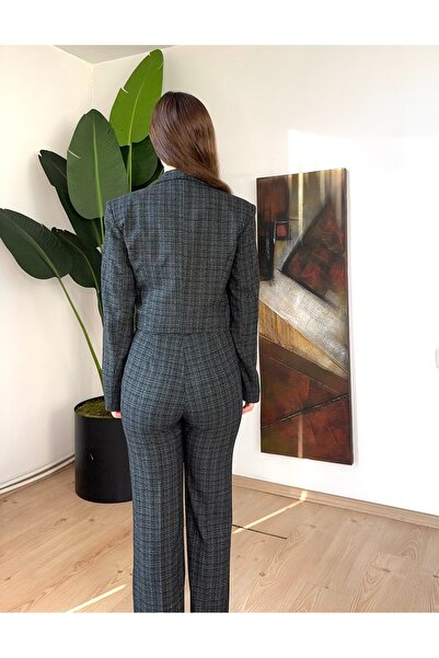 lion&bull Füme gri crop ceket