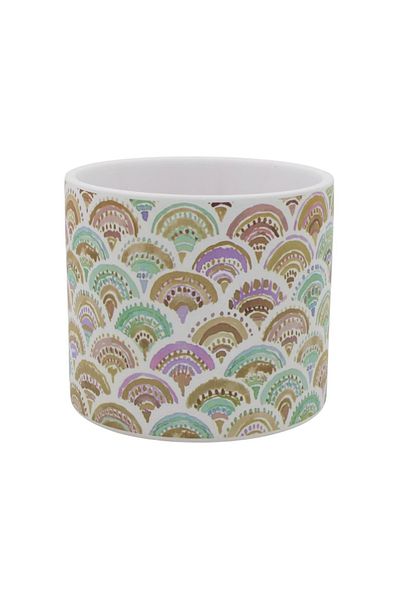 BM GİFT DESİGN Mască ghiveci, din ceramică, model abstract, 11 cm