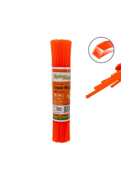 SPRING GARDEN Motorlu Tırpan Misinası 4.0 mm 28 cm Kare Çubuk - 85 Adet
