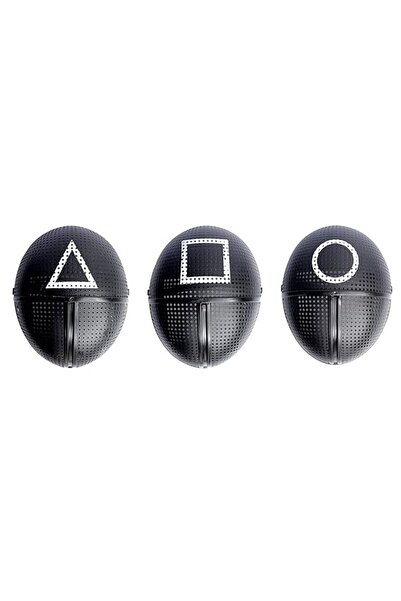 KidMania Set 3 masti KidMania® Squid Game – Cerc, Patrat, Triunghi, marime universala One Size