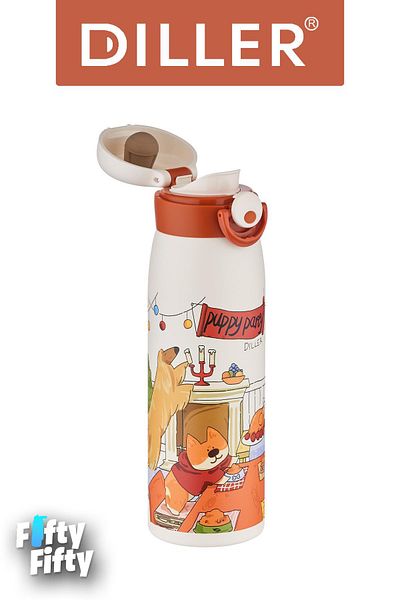 Vagonlife 500 ml Comfortable Drinking Thermos Non Stirring Metal Locking Lid Filtering - Dillerd9214