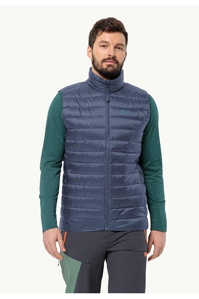 Jack Wolfskin Men's Vest - Pilvi Down Vest, M Size, Evening Sky 1292