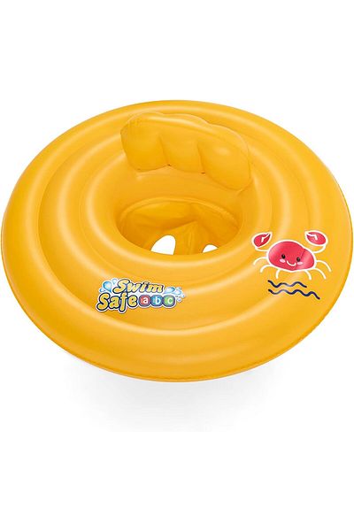BESTWAY Swimming Float Inflatable for Infants | Round 3-Ring Inflatable Baby Boat Float for Toddlers