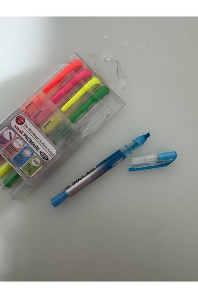 UNİ-BALL Uni-Ball Promark Eye Highlighter - 5-Piece Pocket Type