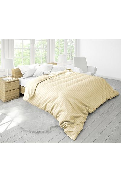 ALCAM Damask Ivoire Quilt 140x200 Cm, Bamboo Filling, 300 G/sqm