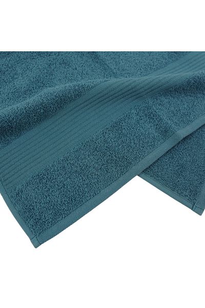 Class Home Collection Set of 2 absorbent towels, 100% Cotton, 480 gsm density, 50x100 cm + 70x140 cm, Hermagoras, Petrol