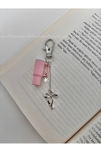 Capella Charm Bow Thermos Coquette Keychain