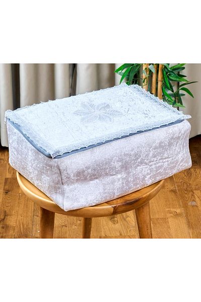Dantelux Set de 3 saci și pachete din dantelă de catifea, soluție decorativă de depozitare la modă și elegantă